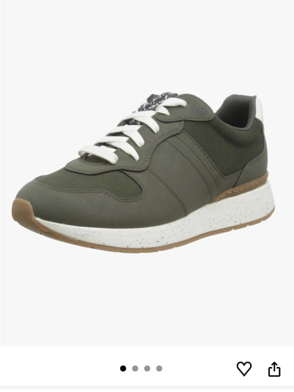 Women’s UGGS Olive Green Athletic Sneakers Shoes - Casual Comfort
